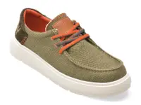 Mocasini REPLAY kaki, MZ8G01T, din material textil