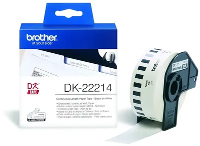 Bandă de etichetare Brother - DK-22214, 12mm, negru/alb