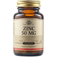 Gluconat de zinc 50mg, 100 tablete, Solgar