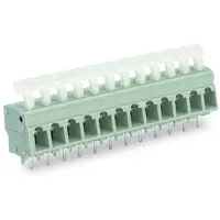 PCB terminal block; push-button; 2.5 mm²; Pin spacing 5/5.08 mm; 24-pole; suitable for Ex-e applications; CAGE CLAMP®; commoning option; 2,50 mm²; light gray