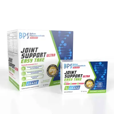 Supliment articulații, Balkan Pharmaceuticals, Joint Support Ultra Easy Take, 30 pliculețe + 30 capsule