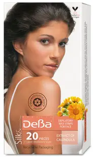 Deva Benzi depilatoare faciale, extract de gălbenele, 20 buc