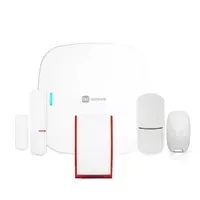 Kit sistem antiefractie smart wireless All-In-One Satel Be Wave WIFI KIT, LAN, WiFi, 2.4 / 5 GHz, 868 MHz, acumulator 3200 mAh, slot card, cu sirena exterior