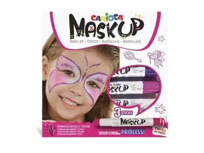 Set pictura pe fata Carioca Mask-Up 3/set – Princess - engros