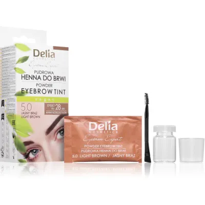 Delia Cosmetics Eyebrow Expert vopsea de sprancene culoare 5.0 Light Brown 4 g