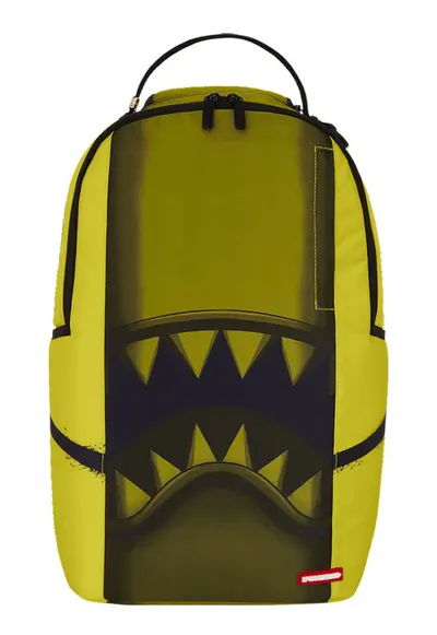 Rucsac Happy Shark Smile galben 27x45x15cm ergonomic ajustabil