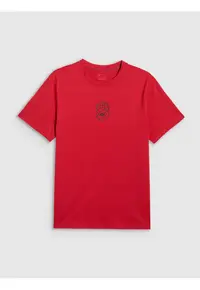 Tricou barbati - bumbac - rosu - regular - cu imprimeu