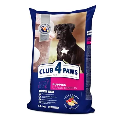 Club 4 Paws Puppy - Hrana uscata premium - Juniori de talie mare - Pui - 14kg
