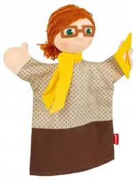 Păpușă de teatru Moravska ustredna Brno - Învățătoare, 26 cm