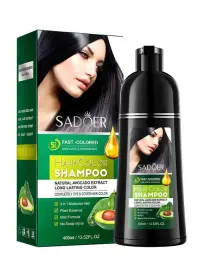 Sadoer Sampon pentru colorarea parului 400 ml Natural Black