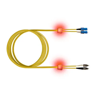 FO LED Patch Cord Premium, Duplex, SCD/FC, E09/125 OS2, 3m