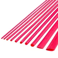 Tub termocontractabil rosu ACV 34126-16, 1.6-0.8mm, Metru Liniar