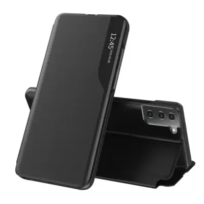 Husa pentru Samsung Galaxy S21 5G G991, Techsuit, eFold, Neagra
