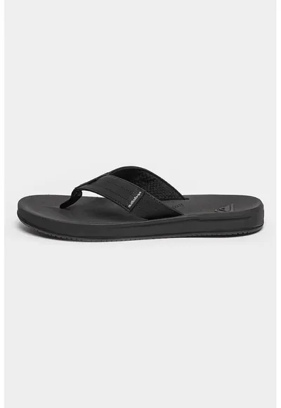 Papuci flip-flop cu logo Rivi - Negru