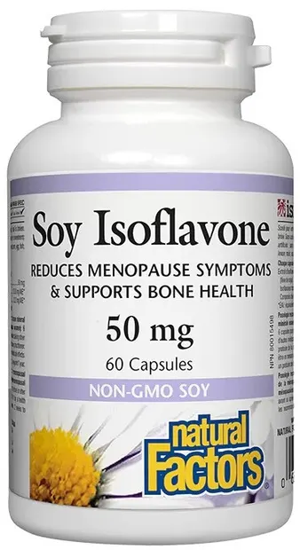 Soy Isoflavone, 50 mg, 60 capsule, Natural Factors