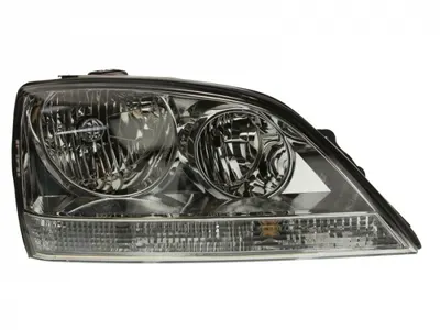 Far dreapta (H1 H7, reglaj electric, cu motoras, fundal cromat, fundal transparent) KIA SORENTO 2002-2009