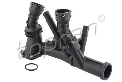 Carcasa Termostat Potrivit Audi A1, A3, Q2, Q3, Tt; Seat Alhambra, Arona, Ateca, Ibiza V, Leon, Leon St, Toledo Iv; Skoda Karoq, Kodiaq, Octavia Iii, Rapid, Superb Iii 1.4d 1.6d 2.0d 11.09