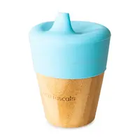 Pahar mic - Bambus - Albastru, 90 ml