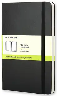Agenda cu coperti tari Moleskine Classic – Neagra, file albe