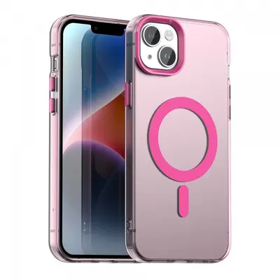 Husa MagSafe pentru Apple iPhone 13, Techsuit, CandyCase, Roz