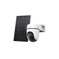 Camera supraveghere WiFi PT cu panou solar TP-Link Tapo C630 KIT, 5MP, 4 mm, IR/Lumina alba 16 m, microfon si difuzor, acumulator 6700 mAh, sirena, slot card