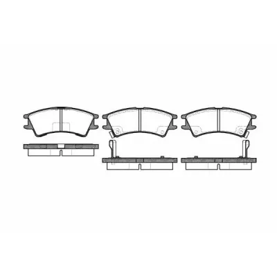 Set placute frana, frana disc REMSA 0675.02