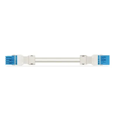pre-assembled interconnecting cable; Eca; Socket/plug; 5-pole; Cod. I; H05Z1Z1-F 5G 1.5 mm²; 7 m; 1,50 mm²; blue