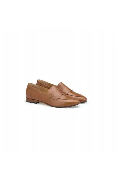 Pantofi slip-on ROVIA 240 - piele naturala - maro whisky - Maro