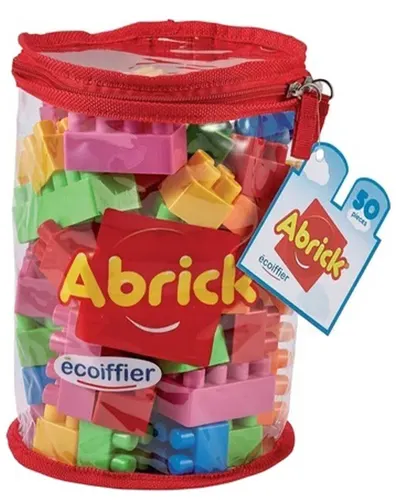 Constructor Ecoiffier Abrick - Într-o pungă, 50 piese