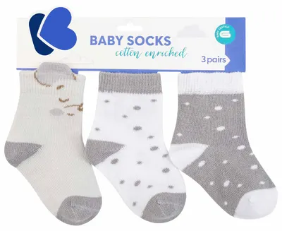 Sosete pentru bebelusi cu urechi 3D Kikka Boo - Joyful Mice, 2-3 ani, 3 perechi