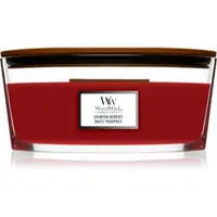 Woodwick Crimson Berries lumânare parfumată cu fitil din lemn (hearthwick)