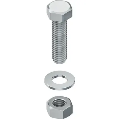 surub hexagonal conform. conform DIN EN ISO 4017 incl. piulita hexagonala conform. conform DIN EN ISO 4032 si saiba conform. conform DIN EN ISO 7089 SKM 12X50 F