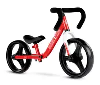 Bicicleta copii fara pedale Balance Bike Folding SmarTrike Red, pliabila, de la 2 ani, roti din cauciuc EVA, scaun si ghidon ajustabile pe inaltime, manere din material moale