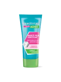 Mască Film Purifiantă Pentru Ten Mixt, Gras, Acneic, Gerovital Stop Acnee, 100 Ml