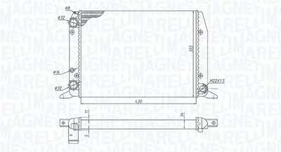 Radiator motor (Manual) potrivit AUDI 80 B2, 80 B3 1.3 1.6 1.8