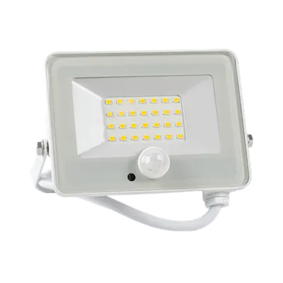 Proiector Led cu Senzor Vega20 Slim 20w 3000k Alb
