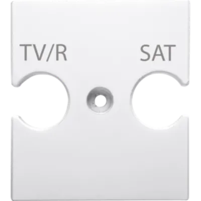 Universal Support - Combined Priza Outlet Tv/r-Sat - White - Chorus
