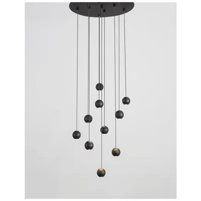 Lampa suspendata NOCCI Negru Aluminiu Negru Fabric Wire LED 10x4.5 Wat 230 Volt 1860Lm 3000K IP20