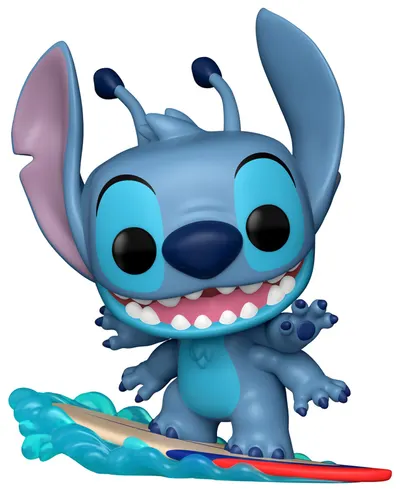 Figurină Funko POP! Disney: Lilo and Stitch - Stitch on Surfboard (Convention Special Edition) #1594