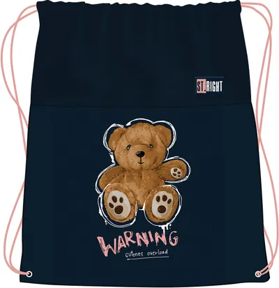 Geantă sport St. Right Teddy Bear - Cu șireturi