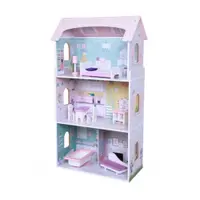 Casuta din lemn cu mobilier pentru papusi Moni Toys - Anna, 4121