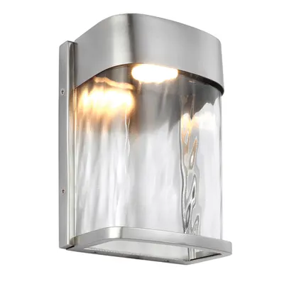 Aplica Bennie 1 Light Small LED Wall Light – Painted Brushed Steel