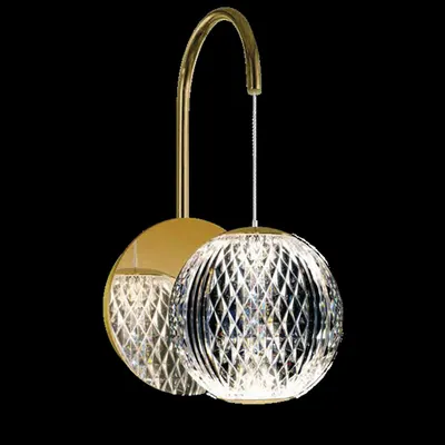 DIAMOND LED Aplica de perete 4.2W 3000K, GOLD
