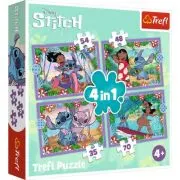 Puzzle 4in1. Stitch Ziua fermecata, Trefl