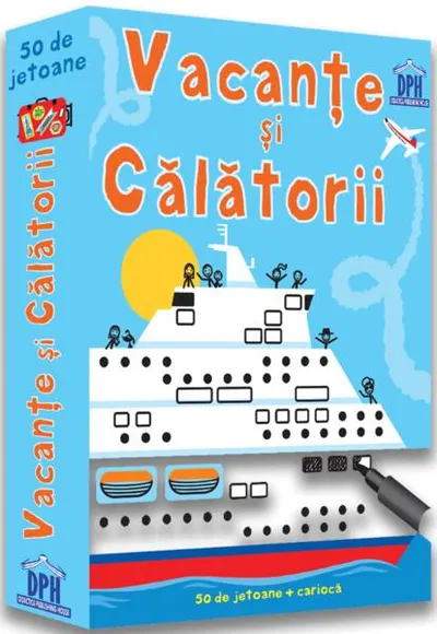 Vacanțe și călătorii. 50 de jetoane + cariocă - Paperback - ***