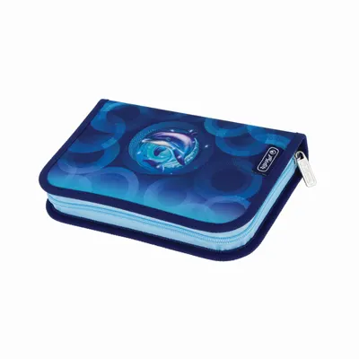 Penar echipat 31 piese, 2 extensii, 14x20.3x3.5cm, Dolphin Ride, Herlitz