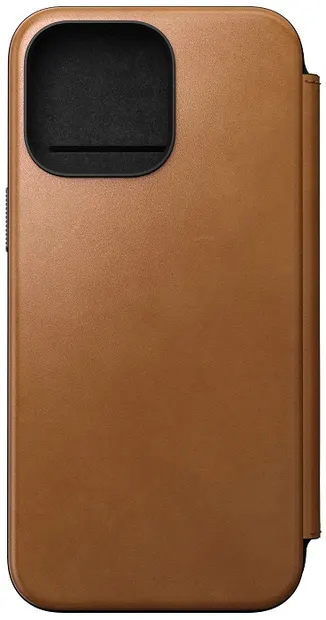 Husă Nomad - Modern Leather Folio, iPhone 15 Pro Max, English Tan