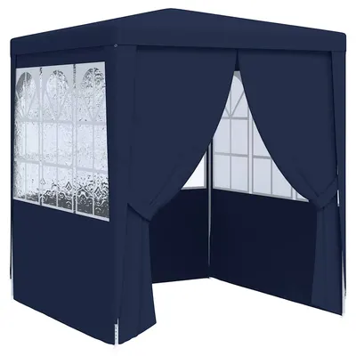 vidaXL Cort petrecere profesional cu pereți, albastru, 2x2 m, 90 g/m²