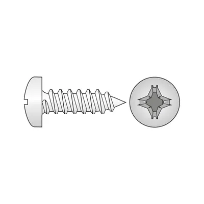 Surub Cap Bombat Pentru Tabla 7981 Inox A2-3.9 X 16