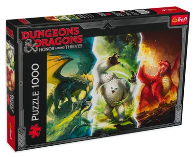 Puzzle Trefl din 1000 de piese - Monștri legendari din Dungeons & Dragons